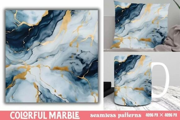 Download Colorful Marble Seamless Patterns - Seamless Collection