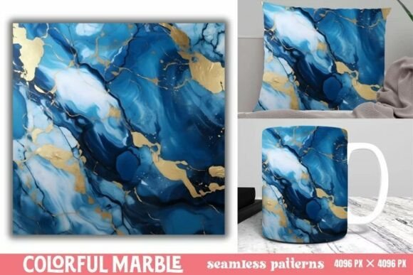Download Colorful Marble Seamless Patterns - Seamless Collection