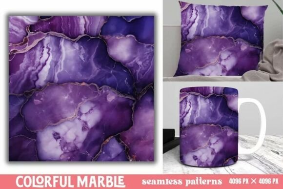 Download Colorful Marble Seamless Patterns - Seamless Collection