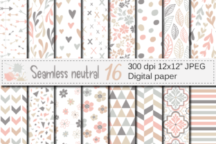 Download Seamless Neutral Digital Paper Pack - Seamless Collection