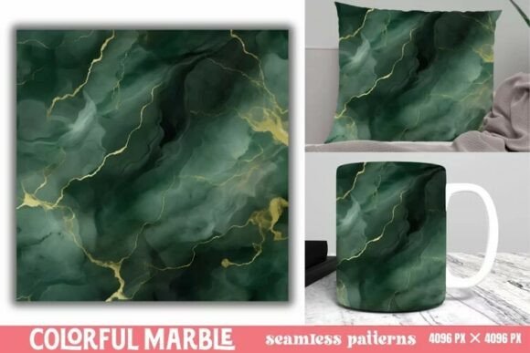 Download Colorful Marble Seamless Patterns - Seamless Collection