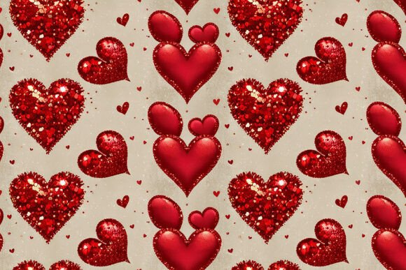 Download Red Glitter Seamless Pattern Background - Seamless Collection