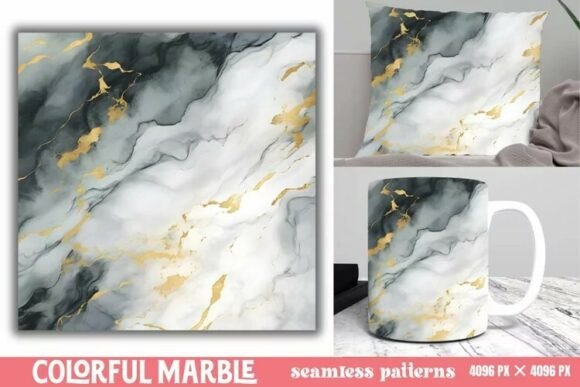 Download Colorful Marble Seamless Patterns - Seamless Collection