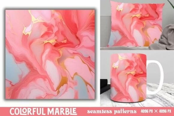 Download Colorful Marble Seamless Patterns - Seamless Collection