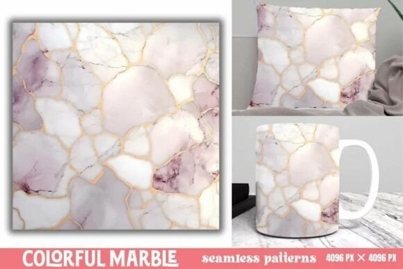 Download Colorful Marble Seamless Patterns - Seamless Collection