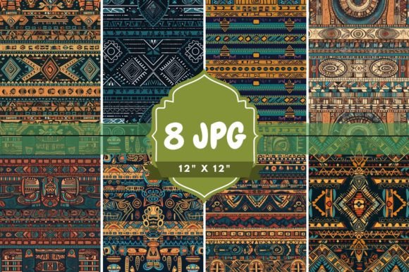 Download Tribal Aztec Seamless Repeating Pattern - Seamless Collection