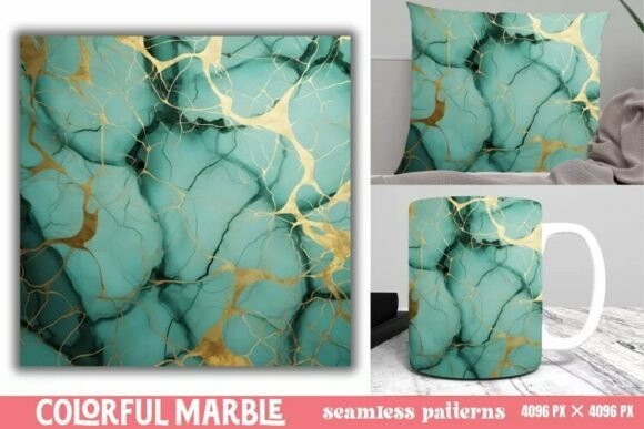 Download Colorful Marble Seamless Patterns - Seamless Collection