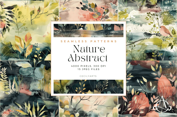 Download Nature Abstract Seamless Patterns - Seamless Collection