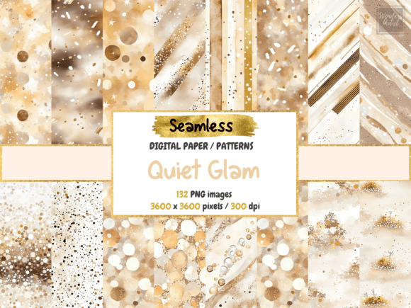 Download Quiet Glam Seamless Digital Paper - Seamless Collection