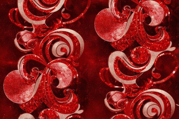 Download Red Glitter Seamless Pattern Background - Seamless Collection