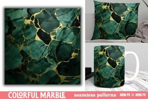 Download Colorful Marble Seamless Patterns - Seamless Collection