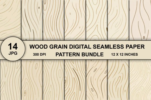 Download Wood Grain Seamless Pattern Bundle - Seamless Collection