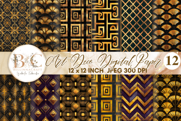 Download Art Deco Seamless Digital Paper - Seamless Collection