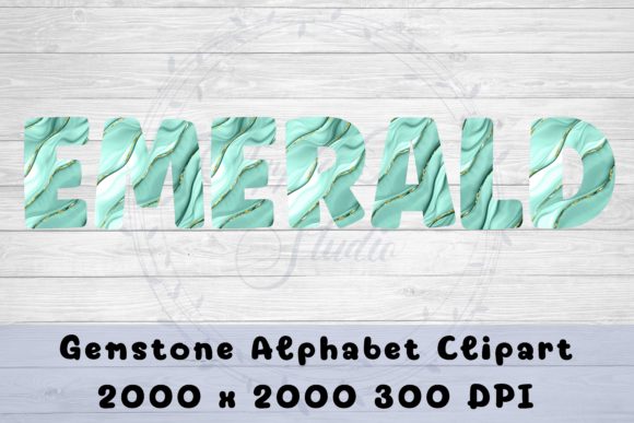 Download Emerald Marble Alphabet Clipart - Emerald marble Collection