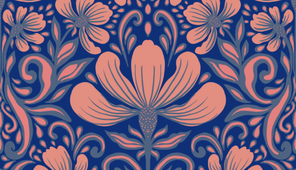 Download Baroque Damask Floral Seamless Pattern - Seamless Collection