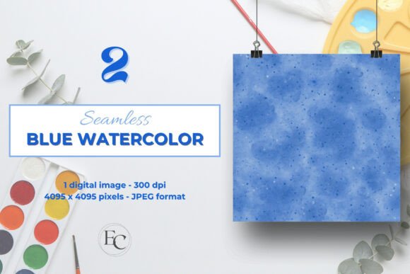 Download Blue Mist Watercolor Seamless Background - Seamless Collection